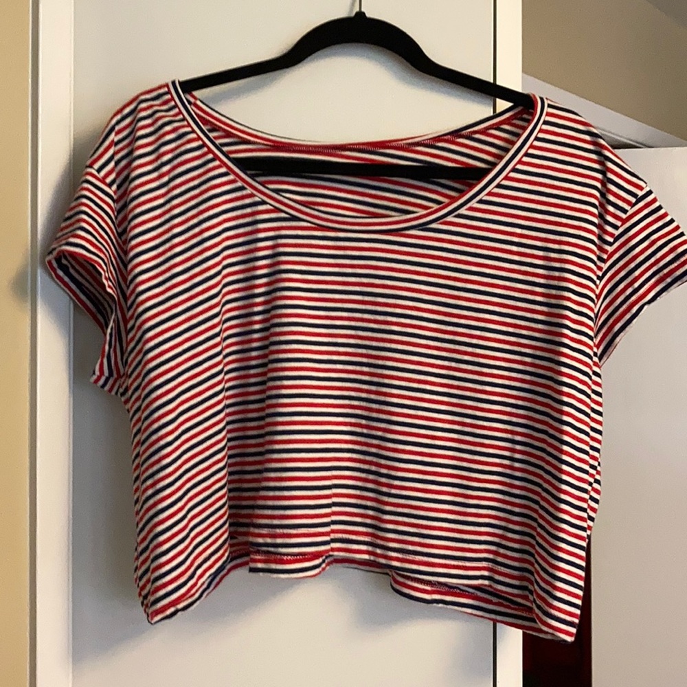4th of JULY American apparel cropped t!
